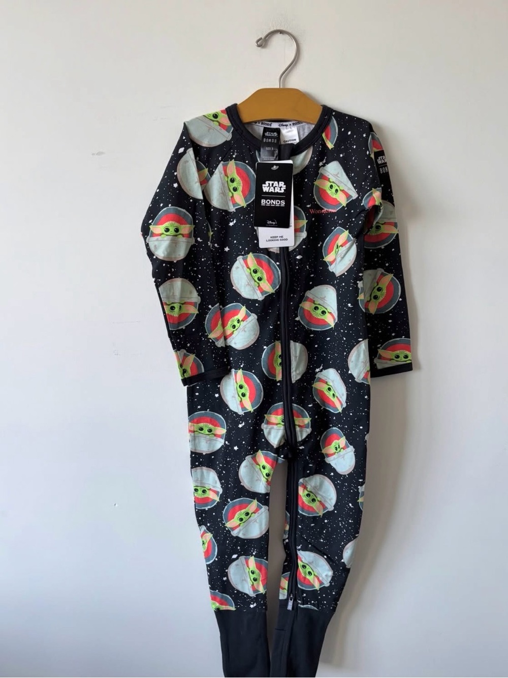 Rare- Retired from 2021 Star Wars Baby Yoda Zippy One-Piece